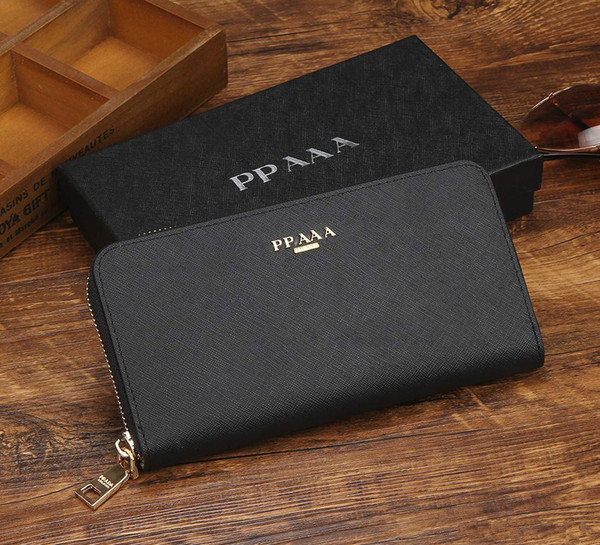 Fashion zipper purses Good quality leather ladies hand purse Luxury brand designer wallets Multi-color optional wallet with box