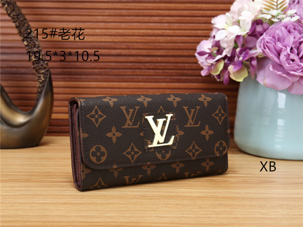 AAA+ Women Designer Wallet Famous Brands Purse Ladies Long Leather Wallet Luxury Female Designer Luxury Handbags Purses