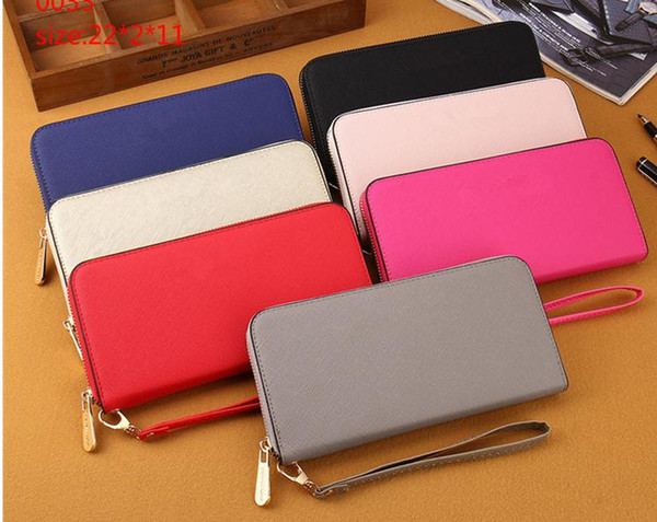 wholesale 2018 luxury good quality women pu leather wallet lady ladies woman long purse