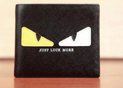 HOT Little Monster Man Women's Wallet Mini Eyes Purses Female PU Leather Daily Clutches PU Wallets