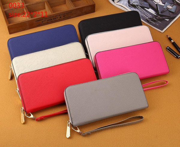 {Original Logo} 2018 Hot Sale High Quality Fashion PU Leather Women Men Wallet Card Holders Clutch Bags Long Purse