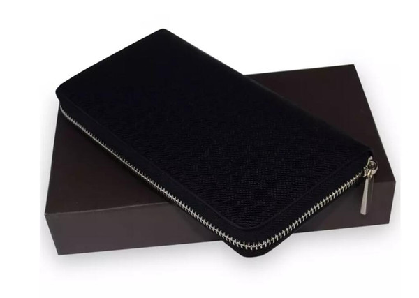 Free Shipping! Fashion designer clutch Genuine leather wallet with dust bag Serial Number 60015 60017