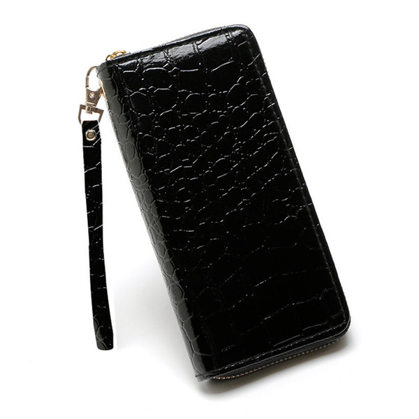 2019 Wallet Female Long Wallet Fashion Stone Pattern Zipper Clutch Bag Ladies Phone Bag Wallet Women Leather Portefeuille Femme