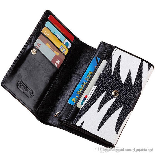 New foreign trade ladies wallet pattern short paragraph purse casual printing wallet Korean clutch bag