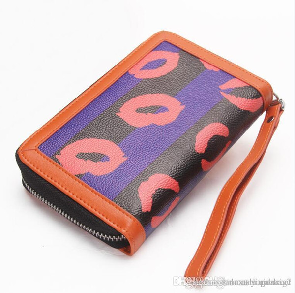 Fashion European and American style ladies wallet Short zipper clutch bag Multifunctional mobile phone coin purse