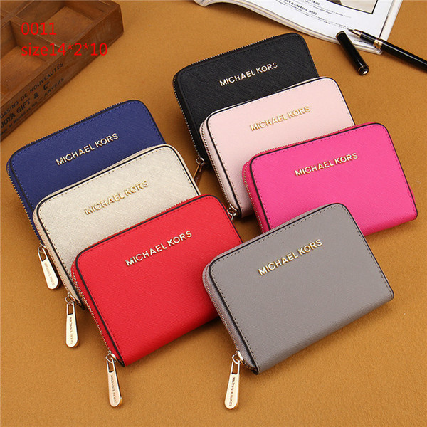 Free Shipping 2018 New PU Ms. Short Wallet Designer Zip Credit Card Bag Men's Multi Card Bags.