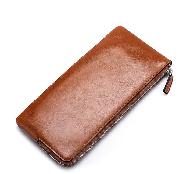 Mens Designer Wallet Men Long Wallet Fashion Version Youth Zipper Mobile Phone Bag Ultra Thin Purse New Arrival Hot Sale Hot Free Shipping