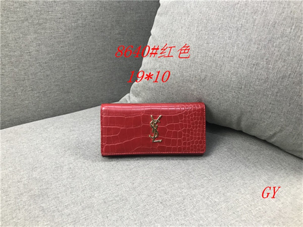 New Fashion Men's and Women's wallet Women's Wallet Quality Leather Men's and Women's General Clutch Bag HY508640 Ladies handbag