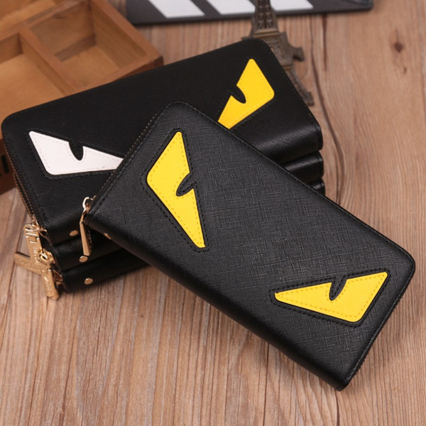 Wholesale Little Monster Wallets High Quality PU Leather Fashion Cross-wallet Designer Credit Card Cellphone Purses 3 Colors Hot Sale