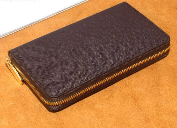 New lady's wallet, men's and women's long, luxurious designer zipper, simple, thin, large-capacity student wallet wallet wallet