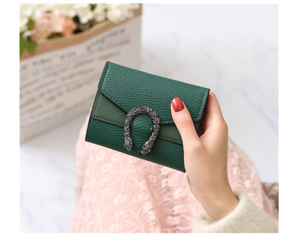 Designer Wallets Small Wallet Female Short Retro Fold Change Wallet Red Black Green Brown Pure Color Hot Sale Mini Womens Bags Factory Price