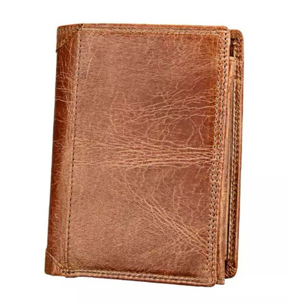 Hot-selling explosive men's burglar-proof brush anti-RFID leather men's wallet fashion trend multi-functional women's Wallet Card