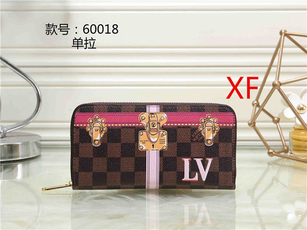 New Fashion Men's and Women's Handbags Women's Wallet Quality Leather Men's and Women's General Clutch Bag HY6018 Lady's Wallet