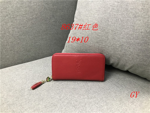 New Fashion Men's and Women's wallet Women's Wallet Quality Leather Men's and Women's General Clutch Bag HY508637 Ladies handbag