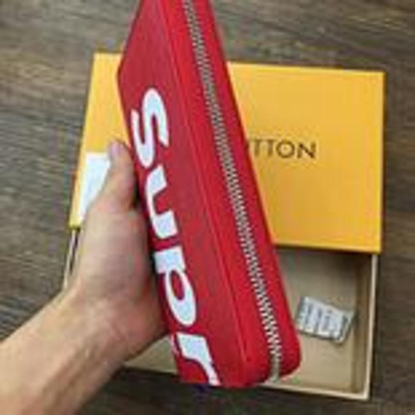 2018 new listing PU leather wallet men's designer double wallet high quality clutch bag center party travel wallet + with gift box