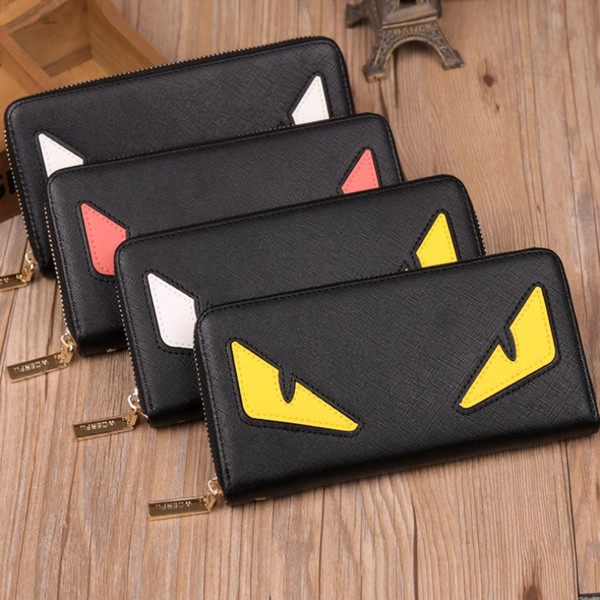 Wholesale Little Monster Wallets High Quality PU Leather Fashion Cross-wallet Designer Credit Card Cellphone Purses 3 Colors Hot Sale