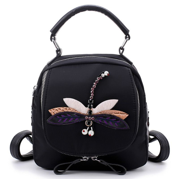 New style Oxford double shoulder bag dragonfly bird water drill large capacity women bag fashion travel bags