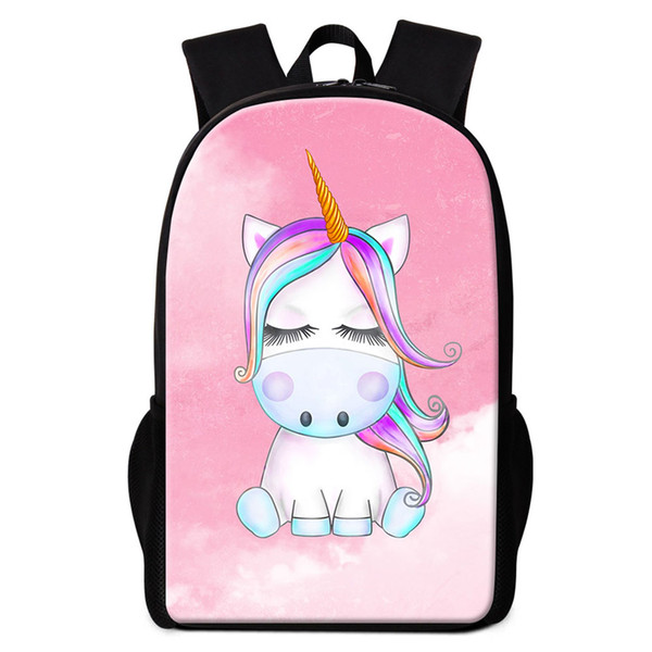 Cartoon Animal Unicorn School Backpacks For Boy Girl Bookbag Custom Your Own Design Schoolbags For Children Daily Bagpack Kids Rucksack Pack