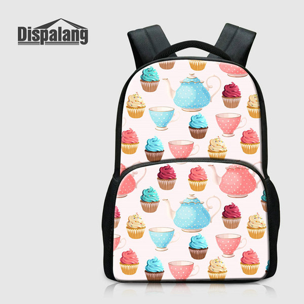 Women Fashion Traveling Backpack For Laptop Notebook Icecream Printed School Bag For Children College Mochilas Escolar Top Quality Rucksack