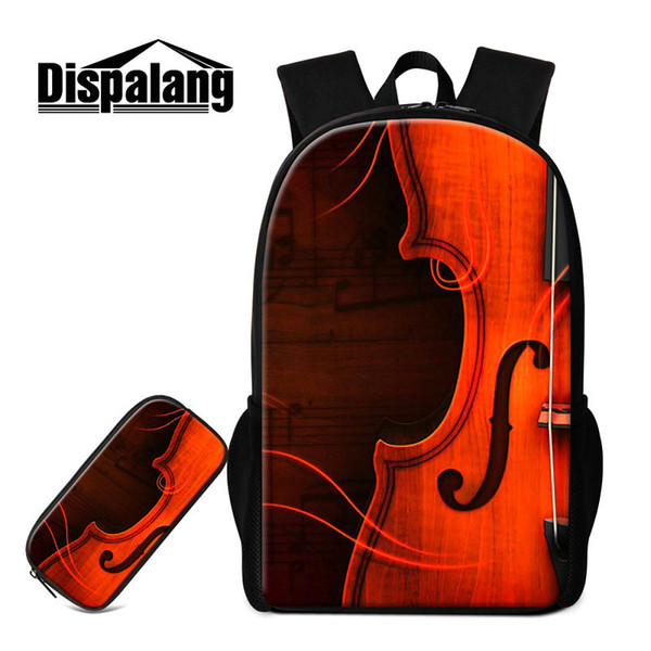 Fashion Women's Backpack Bag School Bags With Pencil Case Violin Designer Bookbags For Students Children Large Capacity Travel Shoulder Bags