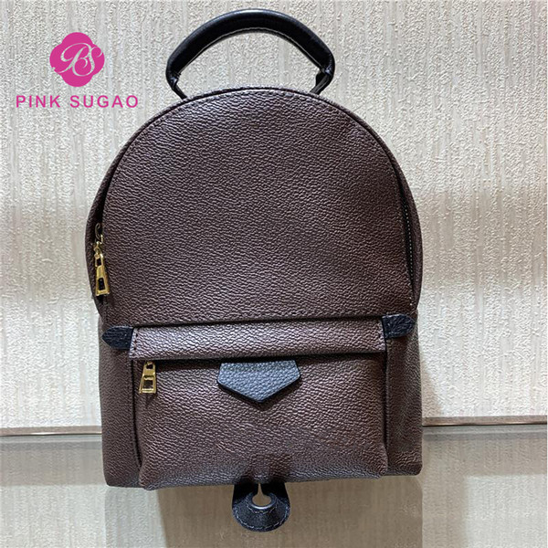 Pink sugao luxury designer backpacks women backpack genuine leather mini school bags high quality backpack new style fashion for lady