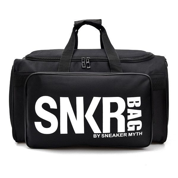 New SNKR Designer Duffle Bag 19ss Mens Womens Designer Bags Black White Large Capacity Travel Bag Gym Bags