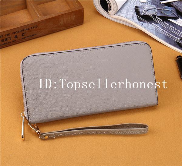 Wholesale fashion Women famous brand MICHAEL KALLY wallets PU leather long wallet luxury designer zipper clutch purse with Wrist strap