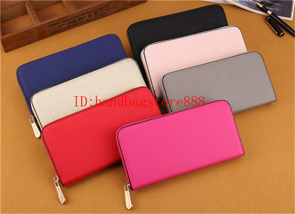 Hot! wholesale 2017 MICHAEL KALLY famous brand fashion single zipper cheap luxury designer women pu leather wallet lady ladies long purse