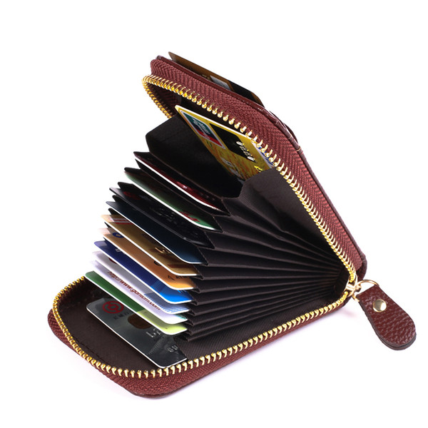 New PU Leather Unisex 6 Color Card Package High Quality Design Women's Fashion Casual Women Pad ID Credit Card Holder Card Package