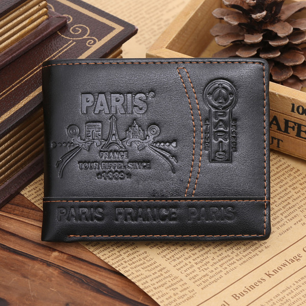 Hot Sale New Fashion Casual Business Style Men's Leather Wallet High-quality Design Patterns Famous Brand Credit Card Holder Men Wallet