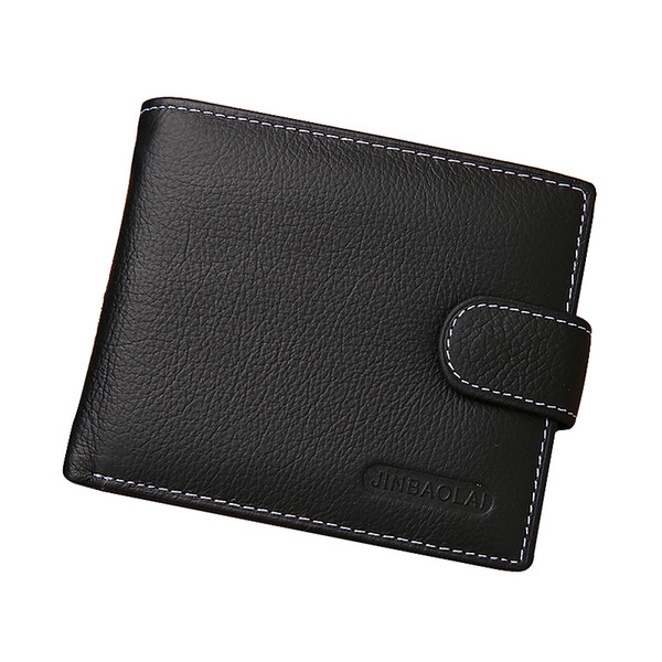 Hot New Leather Men Retro High Quality Design Coin Pocket Wallet Bank Card Credit Card Holder Folding Men Wallet