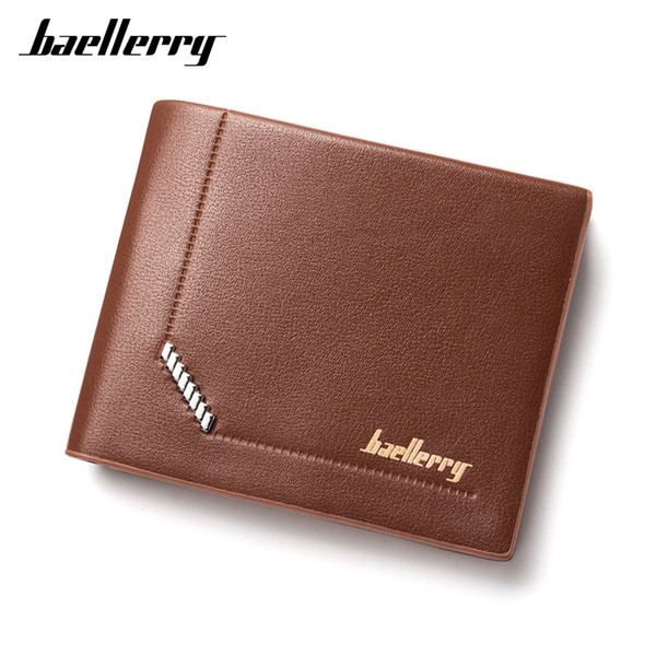 Hot Sale Quality Soft PU Leather Vintage Men's Wallets 3 Folds Slim Male Purses ID Credit Card Holder Dollar Wallet Carteira