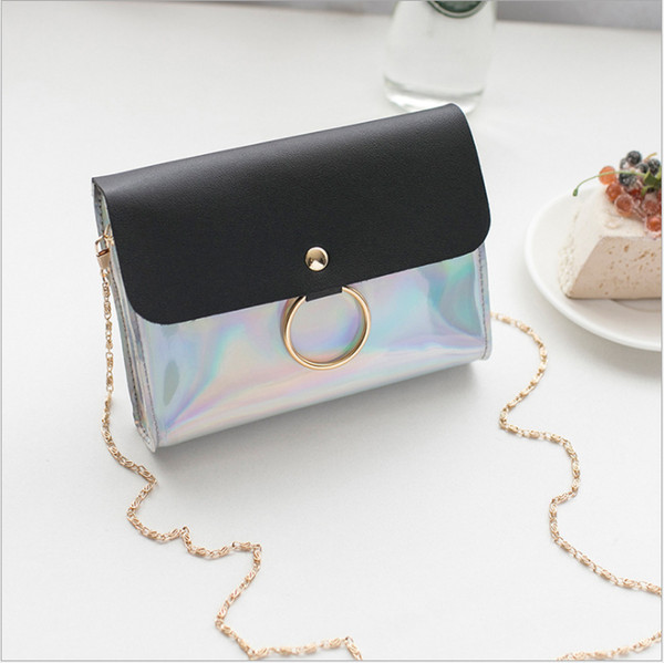 Fashion mini ladies handbag shoulder bags high quality ladies laser Cross Body bags mobile phone bags wallet Promotional gift free shipping