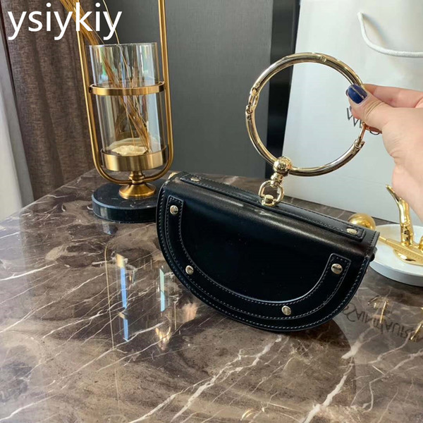 freeship yisykiy small Circle Flap Female Shoulder Bags Women's C pu leather Handbags Lady's Fashion Crossbody Shoulder Bags bracelet bag