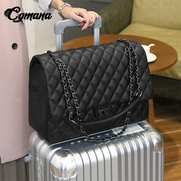 Large Capacity Bag 2019 Large Shoulder Bag Women Travel Bags Leather Pu Quilted Bag Female Luxury Handbags Bolsa Feminina