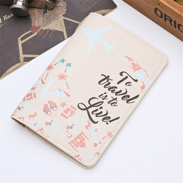 Zoukane Map Letters Passport Holder Passport Cover Bags Travel Women Credit Card Holder Wallet Tickets Case Organizer Bag CH02A