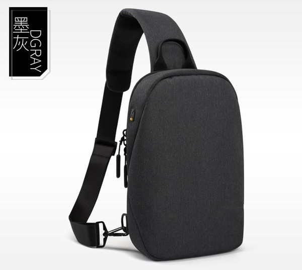 Single shoulder bag male breast package postman man bag multi-function oblique cross travel bag purse fashion trends