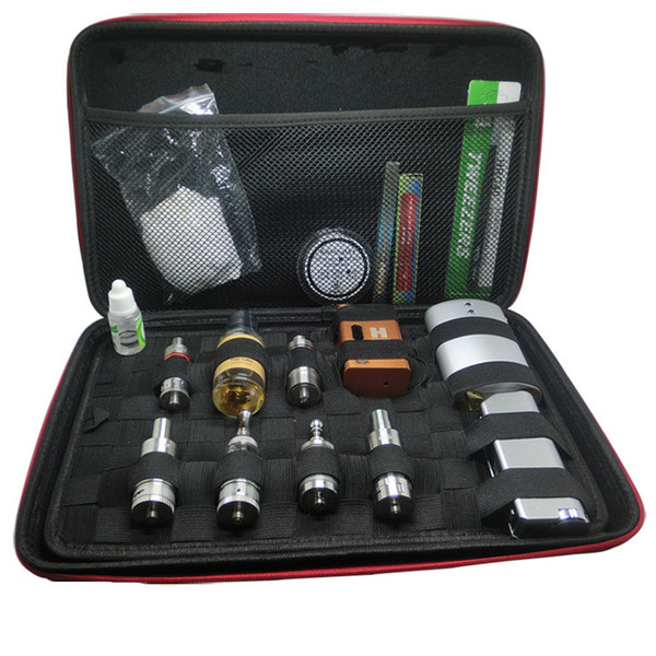 Electronic Cigarette Eliquid Travel Carry Storage Case Bag E-cig Pouch Zipper Kits For Ego Cigar Box Black