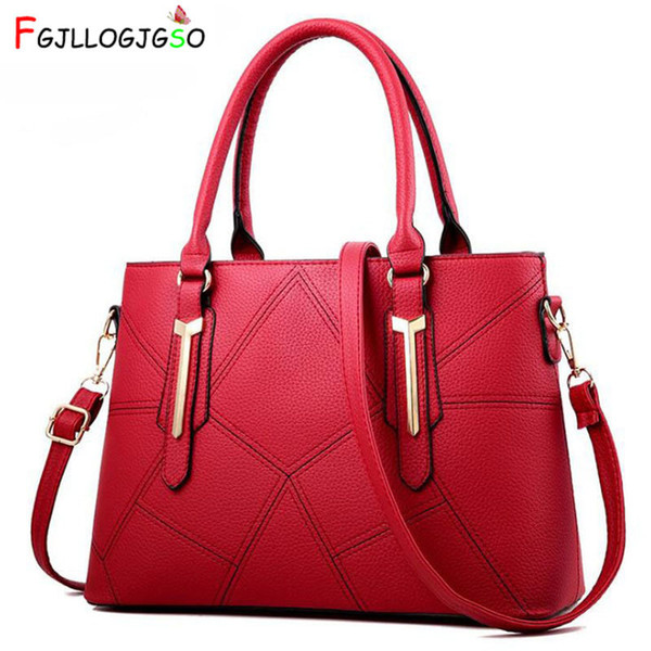 Fgjllogjgso New Female Bag Large Capacity Litchi Grain Purses And Handbags Women Leather Crossbody Bags Luxury Ladies Hand Bag J190626