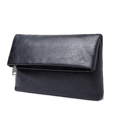 Hot Sale Men PU Leather Business Work Handbag New Fashion Male Solid Color Envelope Bag Briefcase