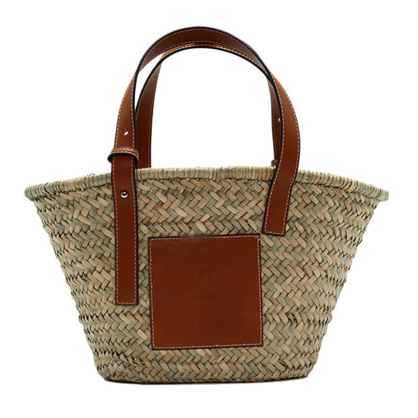 Women's Vintage Tassel Bags Large Medium Small Size Hand-woven Bag Handbag For Ladies Round Straw Beach Women Bags J190626