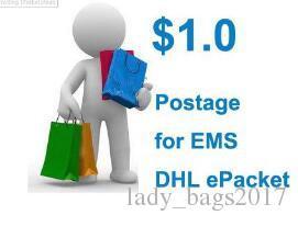 Postage for DHL EMS China post epacket Free Shipping Payment Link women bags new