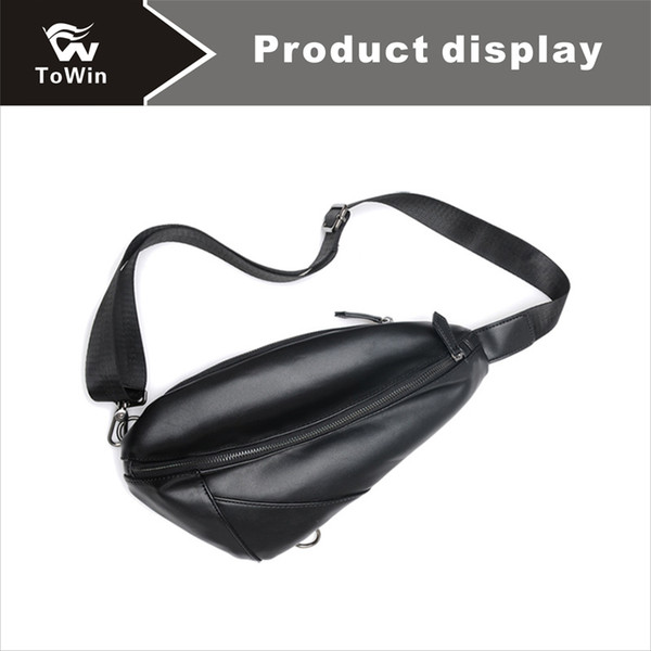 Portable Chest Bags High Quality PU Leather Man Messenger Bags Waist Chest Wallet Casual Outdoor Hiking Sport Single Shoulder Bag Wholesale