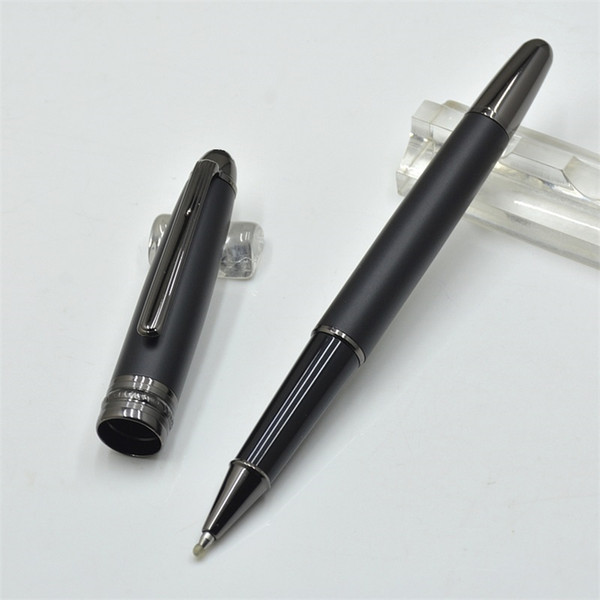 Luxury Matte Black roller ball Pen Stationery office business brand classic school refill write pens for student gift Signature pen