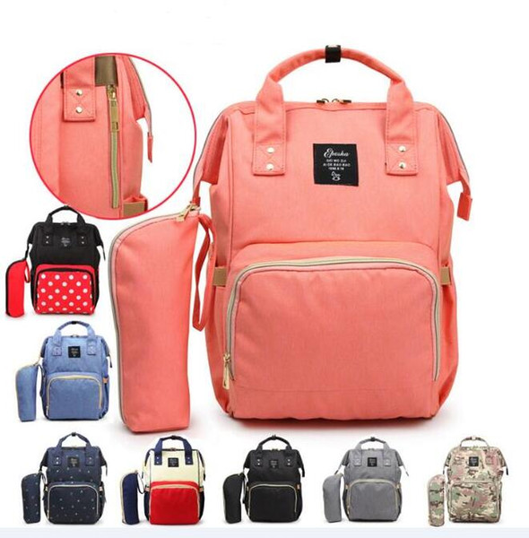 9 colors Mommy Backpacks Nappies Bags Mother Maternity Diaper Backpack Large Volume Outdoor Travel Bags Organizer