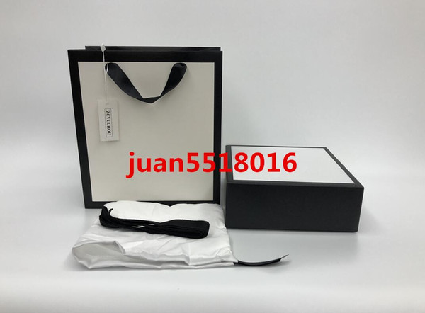 Wholesale best price fashion 2019 men and women leather belt special paper bag dust bags, with box invoice