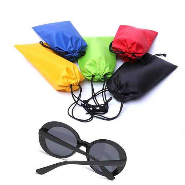 Colorful Sunglasses Pouch Dust Waterproof Sunglass Bag Portable Drawstring Eyeglasses Cases Cellphone Watch Pouch Carry Bag