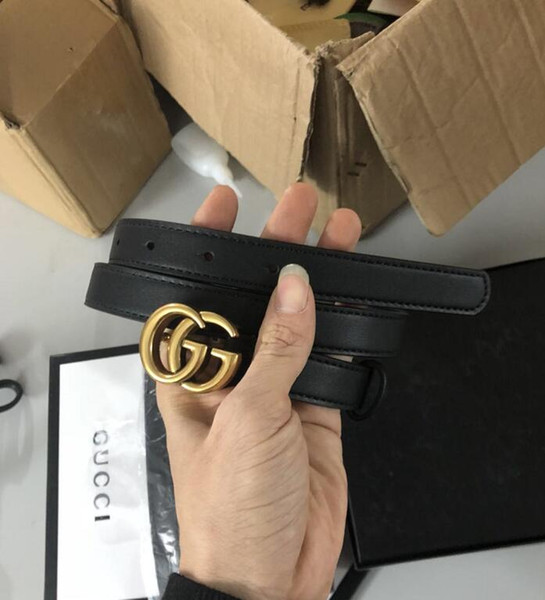 wholesale best price high quality brand designer luxury famous fashion 2CM waist belt with box genuine leather for women