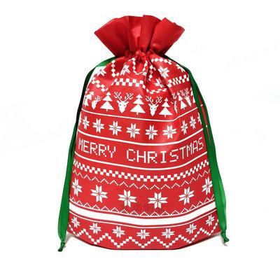 Spot non-woven Christmas gift packaging draw string bag peace fruit bag Christmas party candy bag bundle of pocket