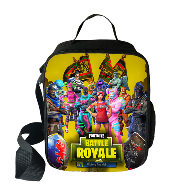 Game Fortnite Lunch Bags for Kids reusable school lunchbags totes picnic box women thermal fortnight design